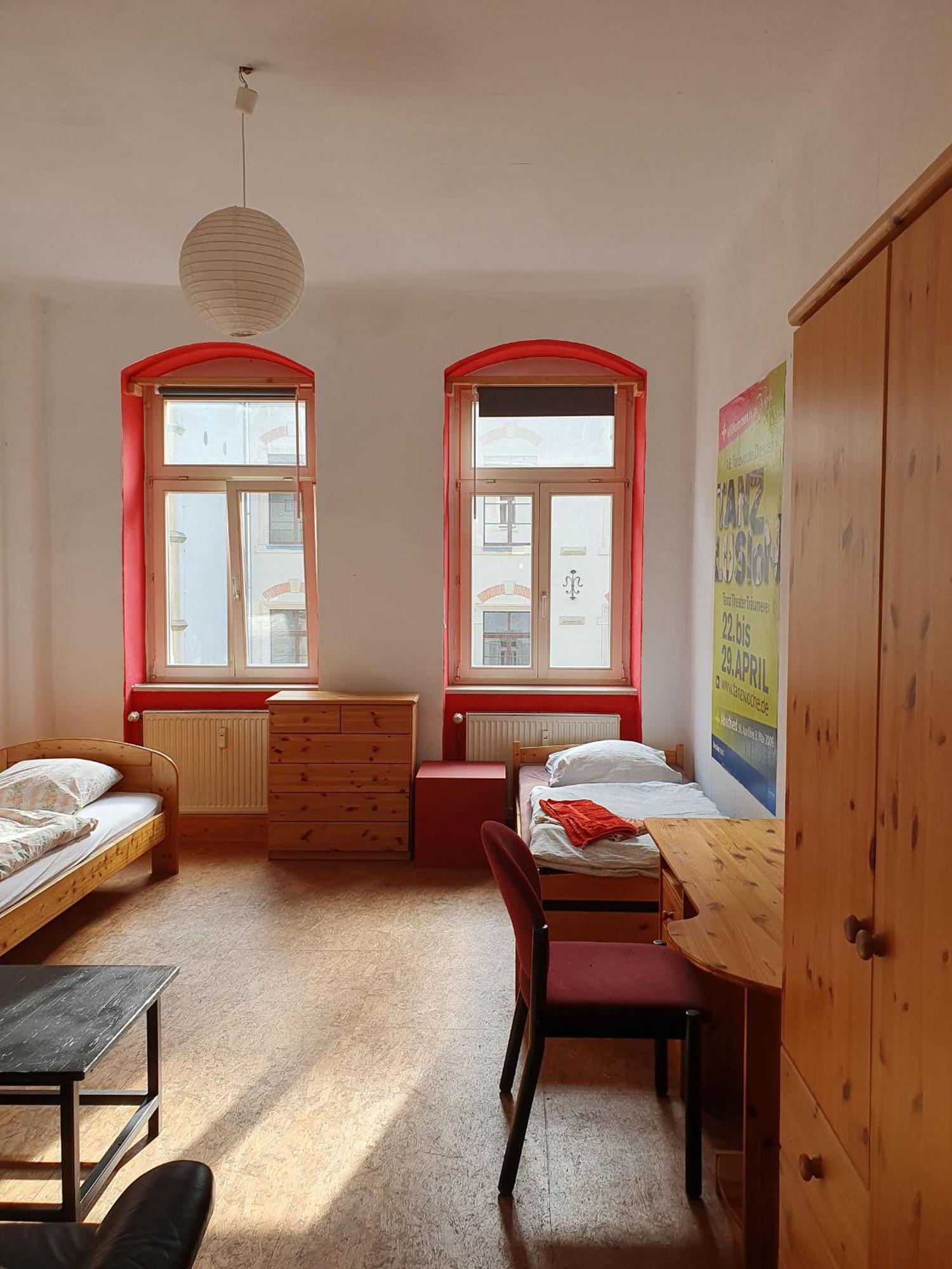 Kulturschutzgebiet Hostel Dresden Buitenkant foto